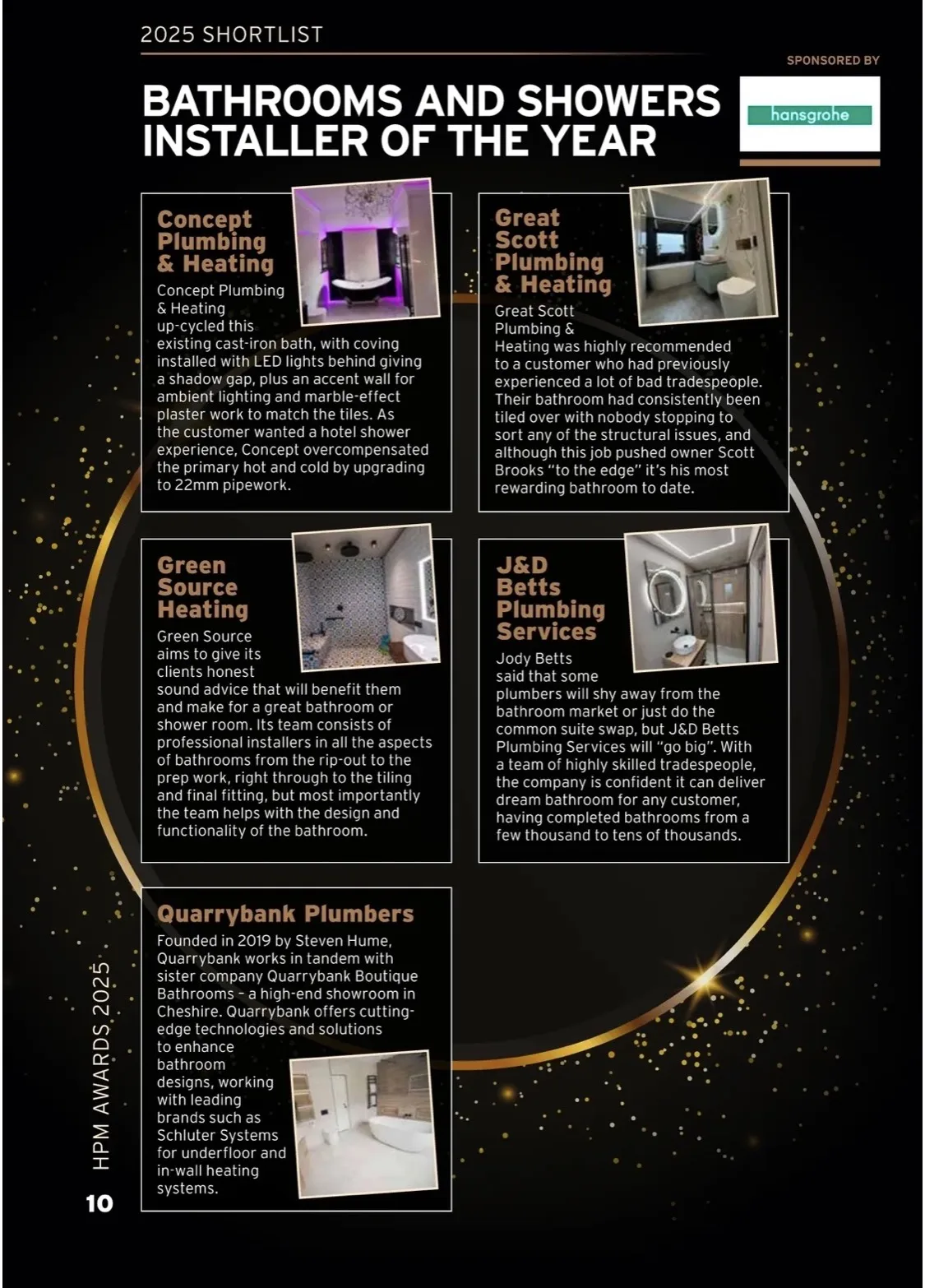 HPM Bathroom and Shower Installer of the Year 2025 Finalist