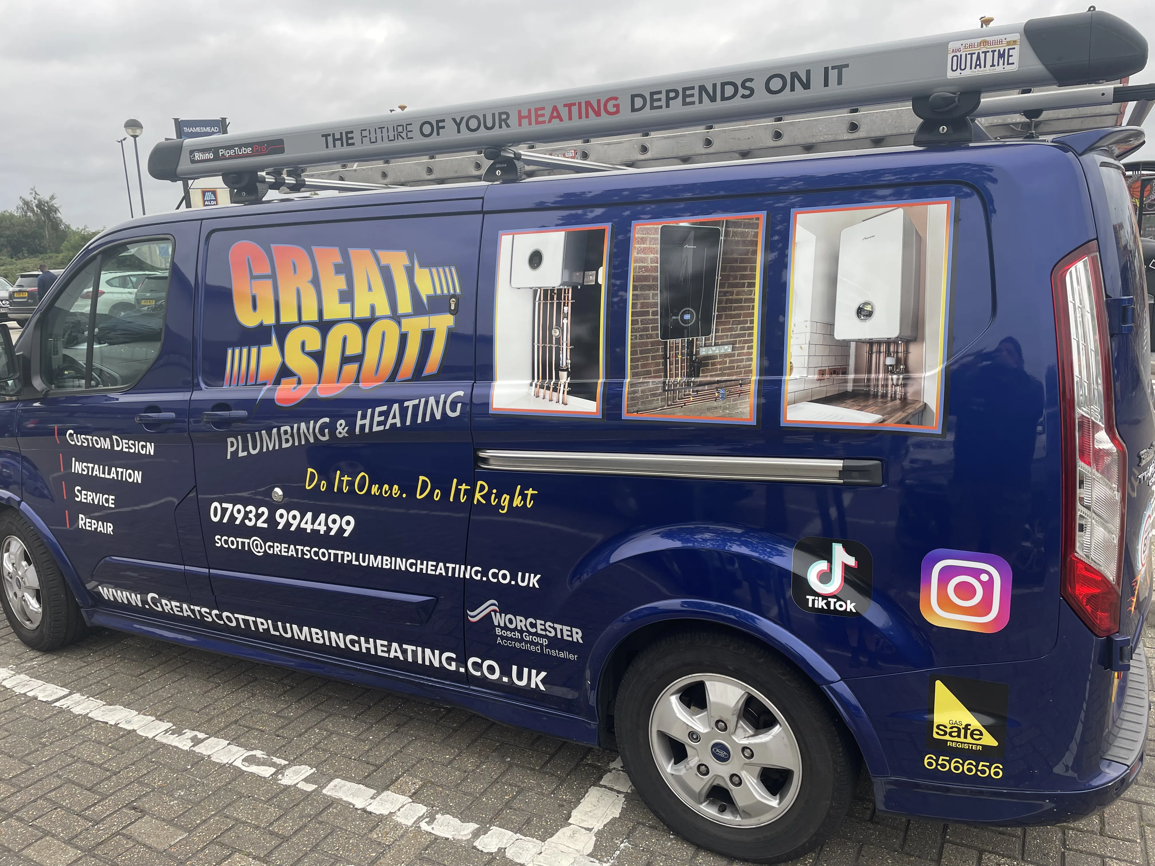 Plumbing maintenance work in a Kent property