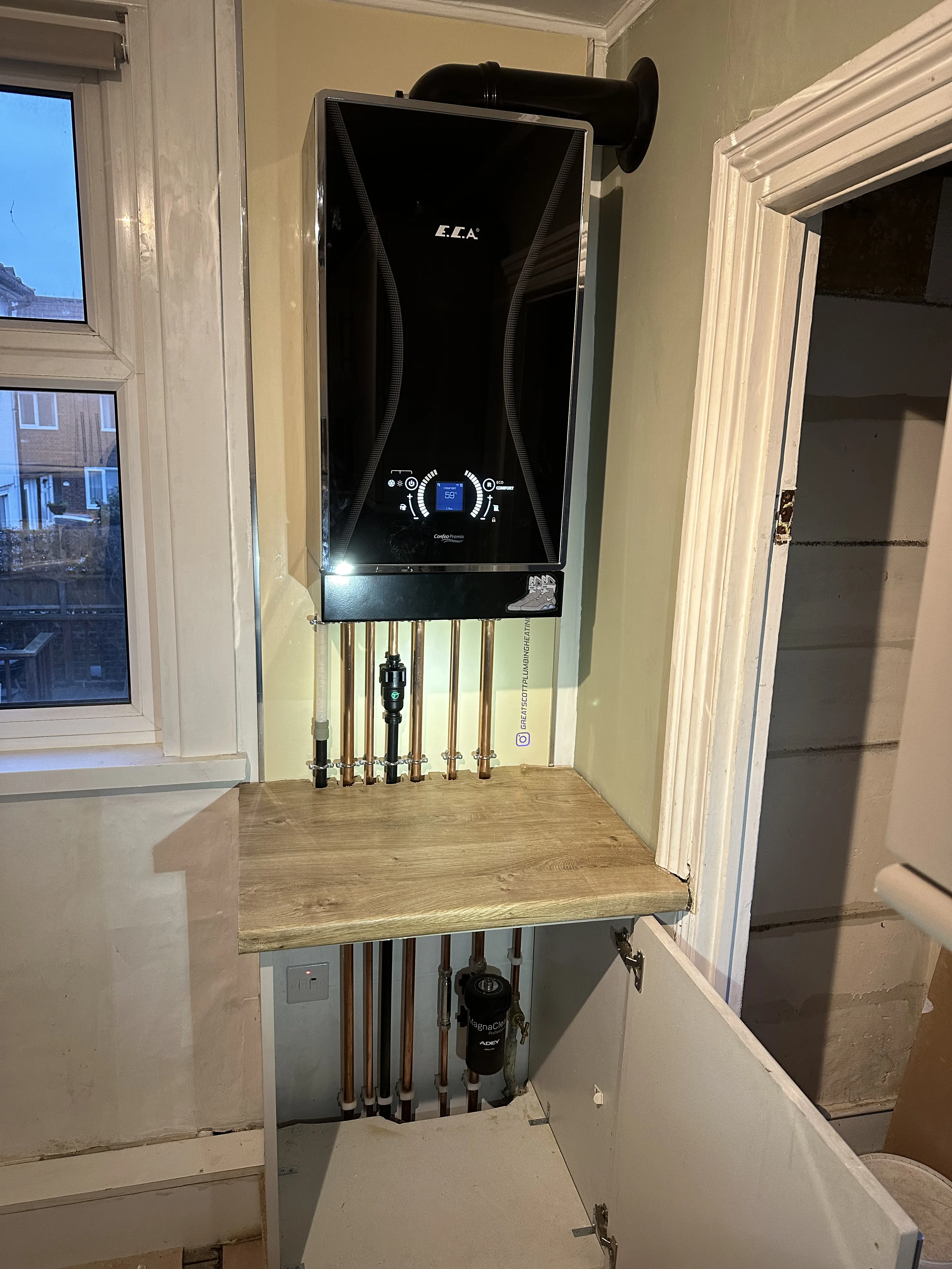 Boiler repair work in a Bexleyheath property